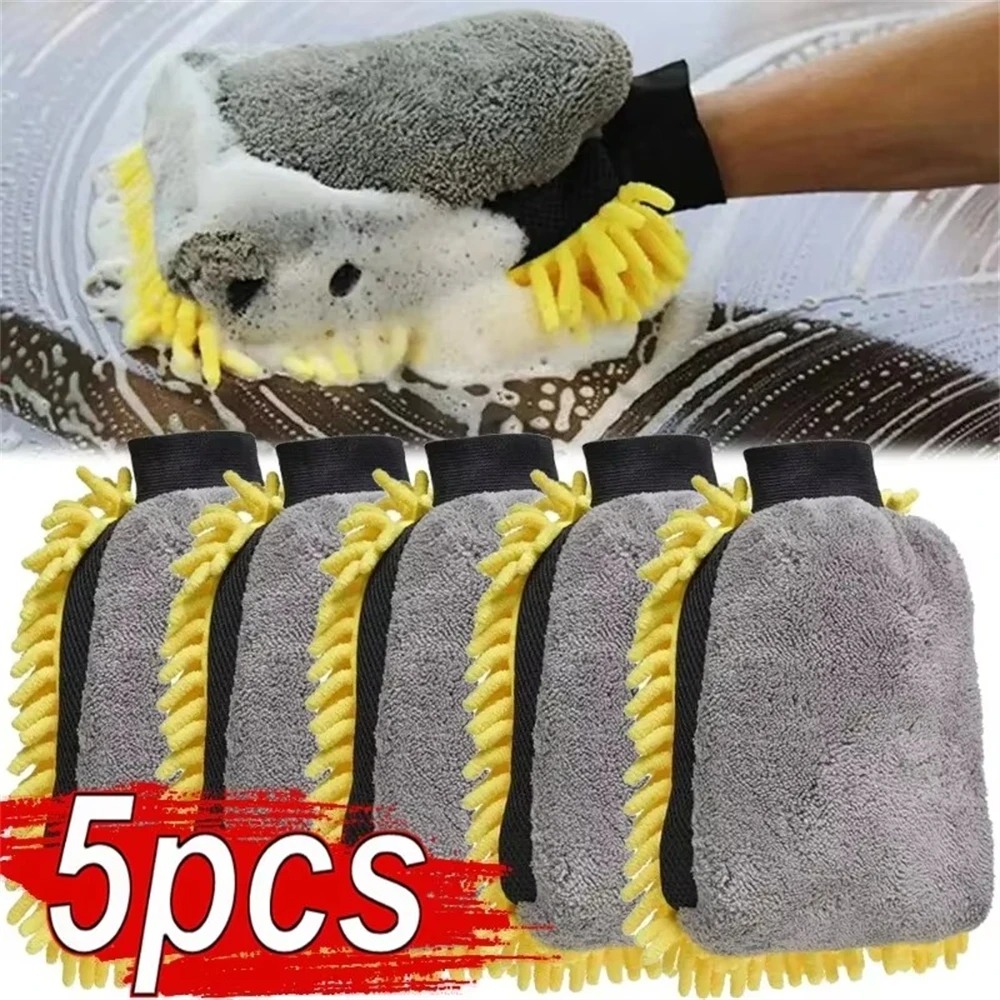 Gardening Glove Waterproof - 1/5 шт., перчатки для мытья автомобиля,