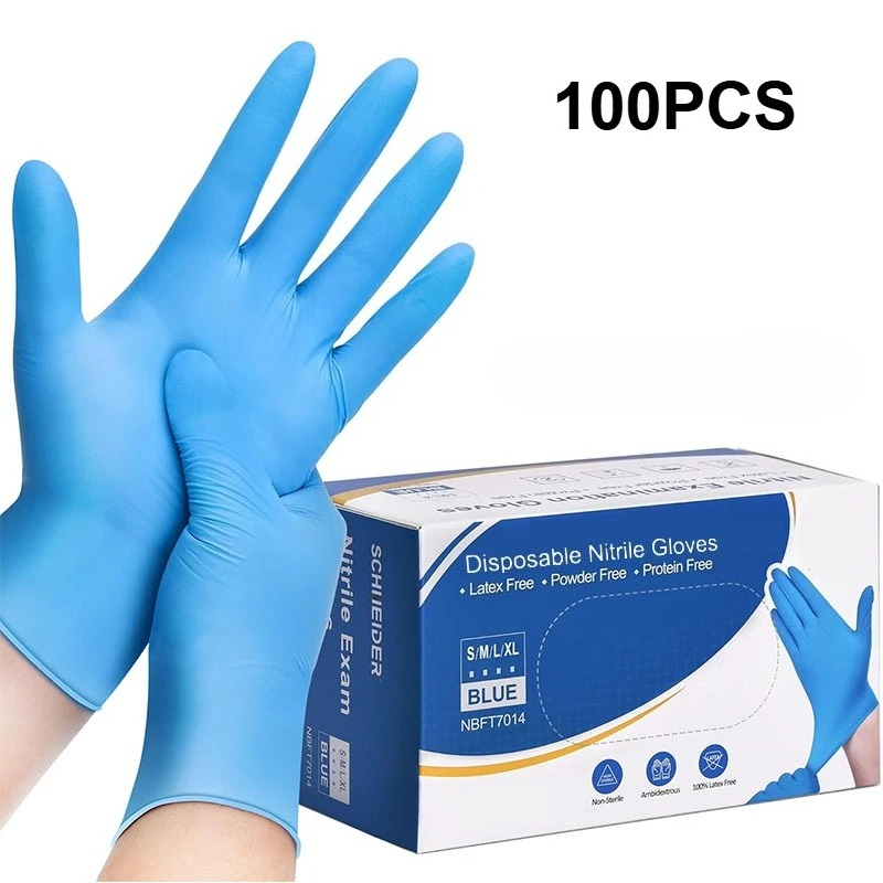 100 шт. синих нитриловых однор – обзор и цена Nitrile Mechanic Glove