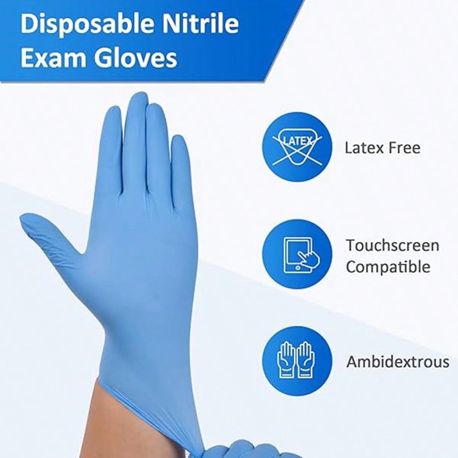 100 шт. прочных одноразовых ни – обзор и цена Nitrile Mechanic Glove